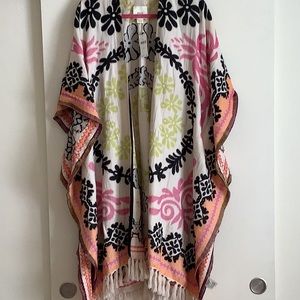 Anthropologie Popular Sold Out Fringed Poncho. NWT
